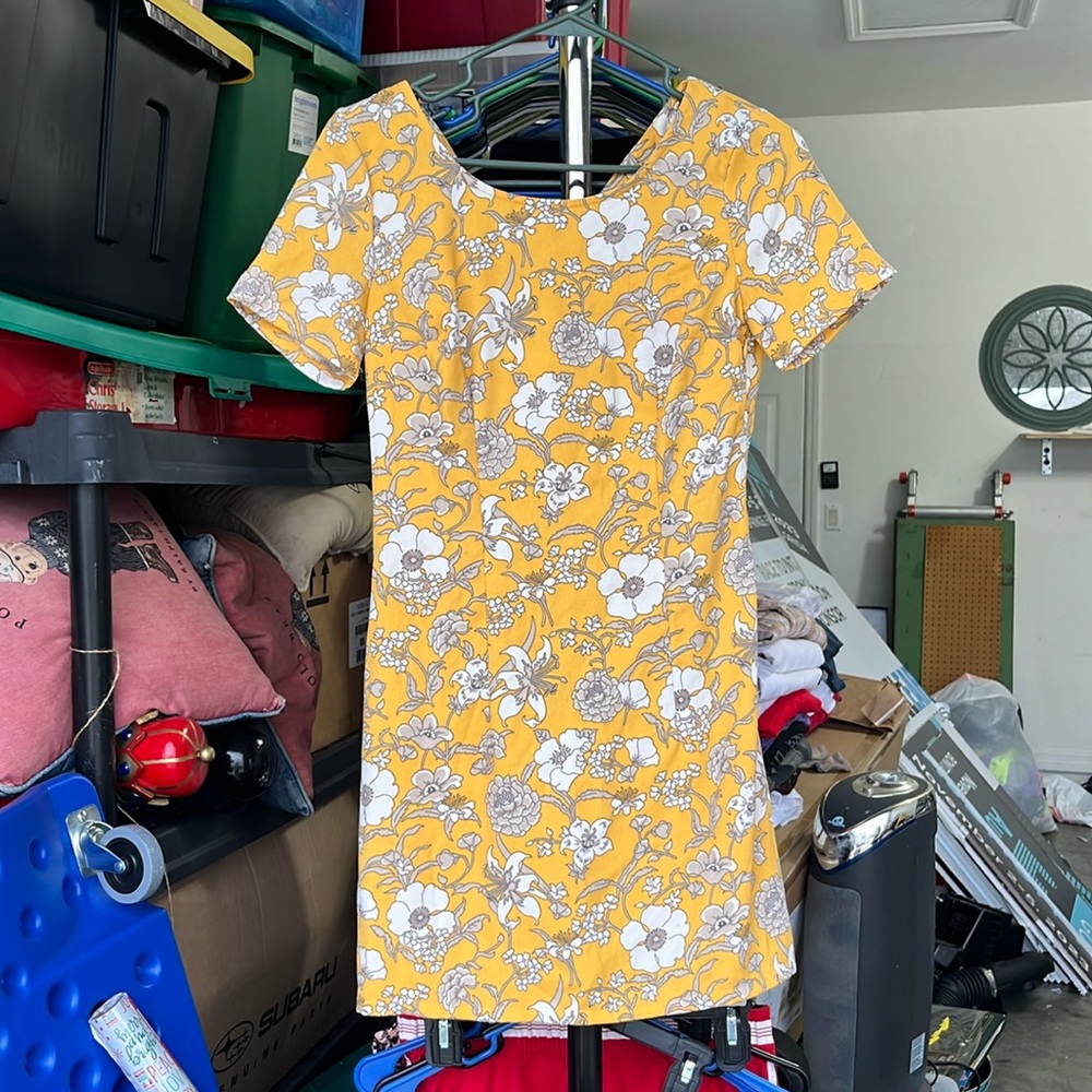 Yellow Dress with White Flowers